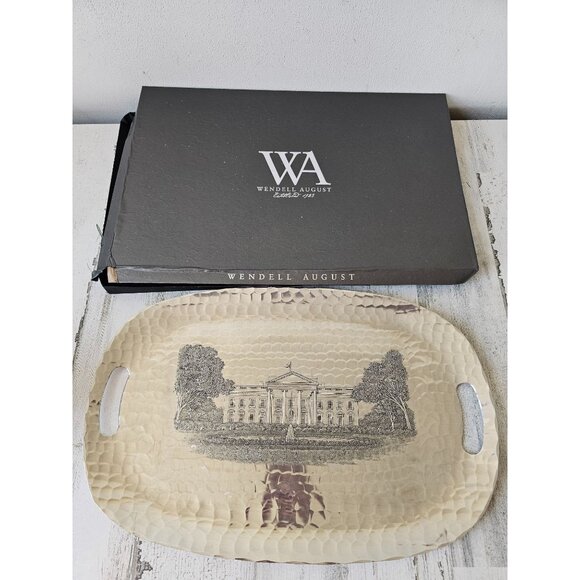 Wendell August White House platter plate building historical association - Picture 1 of 10
